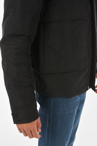 ZZEGNA hidden closure padded jacket