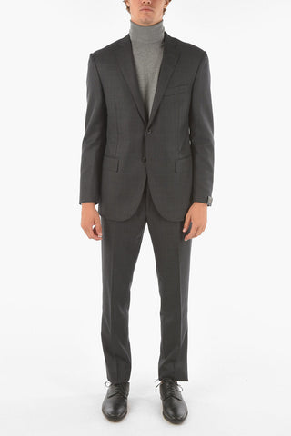 Extrafine Virgin Wool ACADEMY Suit with Notch Lapel