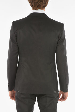 CC COLLECTION side vents peak lapel CERIM.RESET 3 piece waistcoat suit