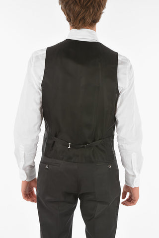 CC COLLECTION side vents peak lapel CERIM.RESET 3 piece waistcoat suit