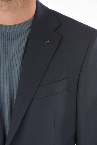 CC COLLECTION virgin wool RIGHT belt loops 2-button suit drop 7R