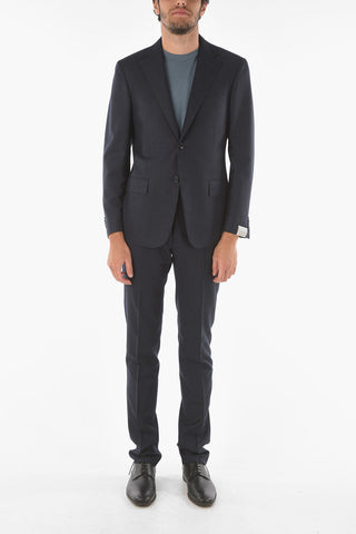 tattersall check virgin wool MANTUA belt loops suit drop 6R