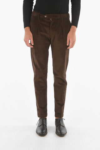 single pleat corduroy RAVAL1P.L. pants