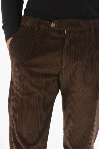 single pleat corduroy RAVAL1P.L. pants
