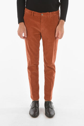 Pantaloni chino MARAIS.L. in velluto a coste