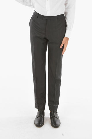 Virgin Wool Silk CERIMONY ACADEMY 3-piece Suit with Notch Lapel