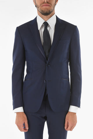 3 Piece CERIMONIA RESET Suit with Satin Lapel