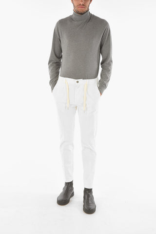 Single-pleated S.MITTE Corduroy Chino Pants with Waist Drawstring