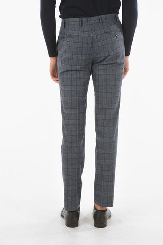 Abito GATE in Misto Lana Vergine con Motivo Glen Check e Revers Classico