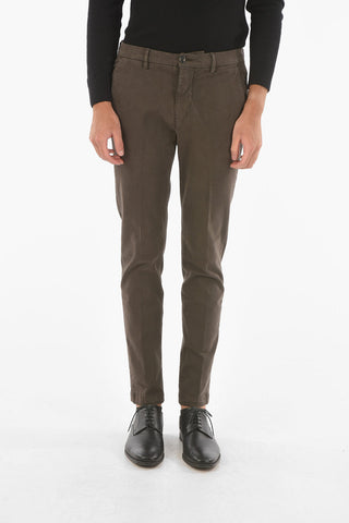 belt loops stretch cotton MARAIS.L. chino pants