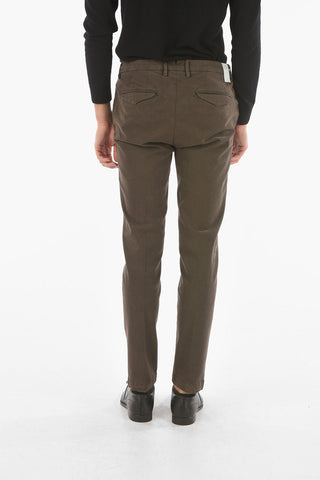 belt loops stretch cotton MARAIS.L. chino pants