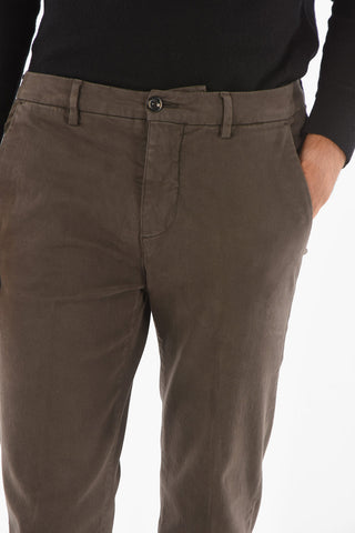 belt loops stretch cotton MARAIS.L. chino pants
