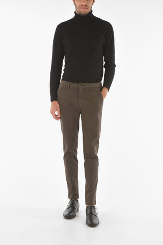 belt loops stretch cotton MARAIS.L. chino pants