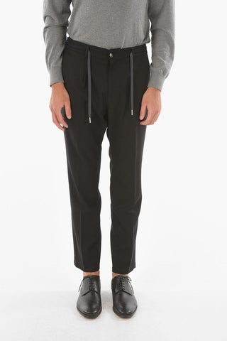 single pleat virgin wool MITTE pants