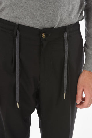 single pleat virgin wool MITTE pants