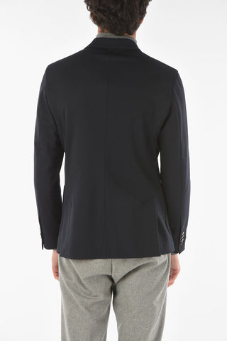 Virgin Wool Blend CHELSEA Blazer with Notch Lapel