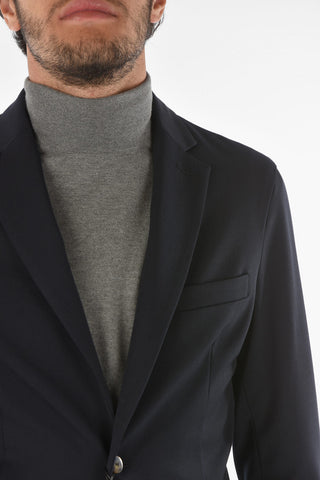 Virgin Wool Blend CHELSEA Blazer with Notch Lapel