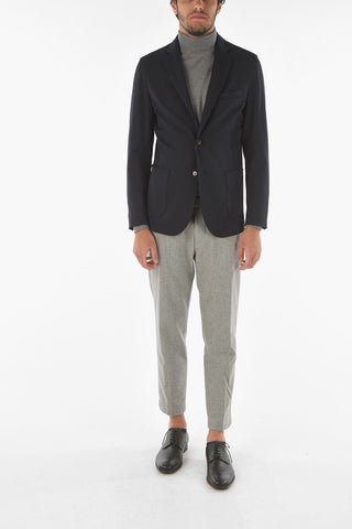 Virgin Wool Blend CHELSEA Blazer with Notch Lapel