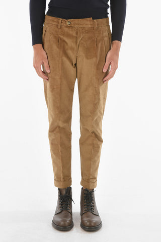 Corduroy RAVAL Chino Pants with Single Pleat