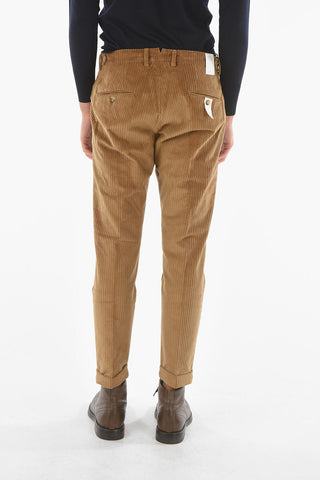 Corduroy RAVAL Chino Pants with Single Pleat