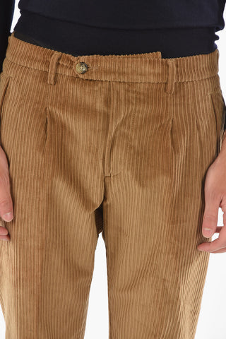 Corduroy RAVAL Chino Pants with Single Pleat