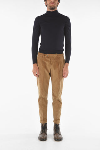 Corduroy RAVAL Chino Pants with Single Pleat