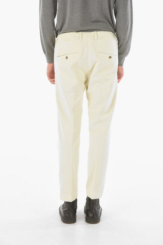 single-pleat corduroy MITTE pants