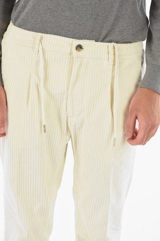 single-pleat corduroy MITTE pants