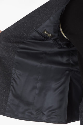 Virgin Wool Silk ACADEMY Suit with Notch Lapel