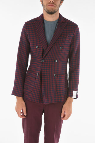 Double-breasted CHELSEA Blazer with Shephard's Check Pattern