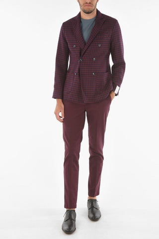 Double-breasted CHELSEA Blazer with Shephard's Check Pattern