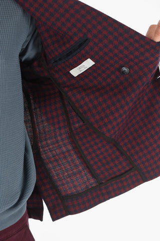 Double-breasted CHELSEA Blazer with Shephard's Check Pattern