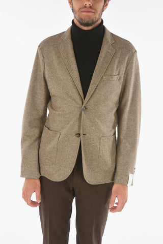 Virgin Wool Blend CHELSEA Blazer with Notch Lapel