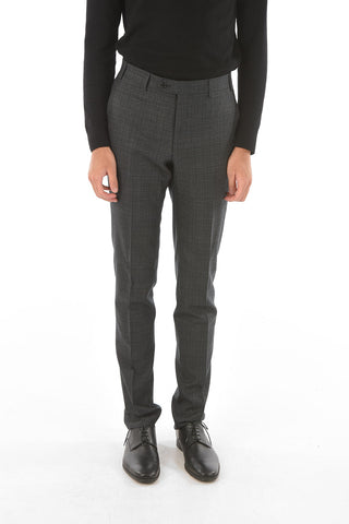 windowpane check virgin wool notch lapel MANTUA 2-button suit drop 6R