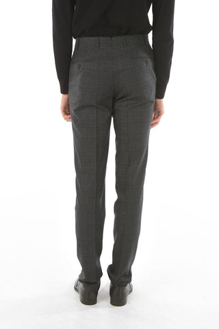 windowpane check virgin wool notch lapel MANTUA 2-button suit drop 6R