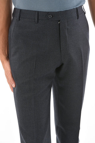 CC COLLECTION houndstooth virgin wool RIGHT notch lapel belt loops 2-button suit drop 7R