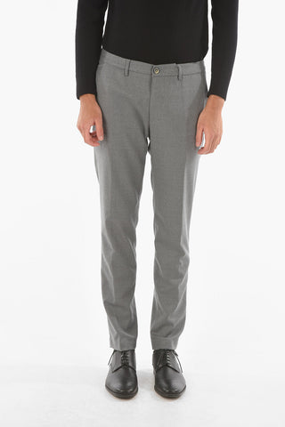Pantaloni Chino MARAIS in Lana Vergine Stretch