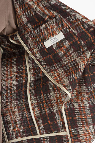 Tartan Pattern CHELSEA Single-breasted Blazer
