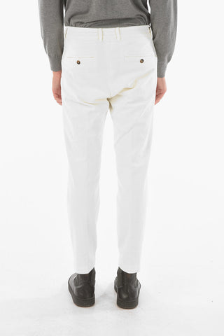 pantaloni MITTE a una pince in velluto a coste