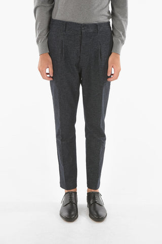 Single-pleated MITTE Chino Pants with Waist Drawstring