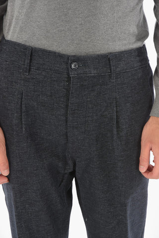 Single-pleated MITTE Chino Pants with Waist Drawstring