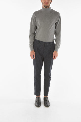 Single-pleated MITTE Chino Pants with Waist Drawstring
