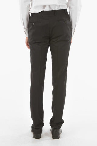 Virgin Wool CERIMONY ACADEMY 3-piece Suit with Satin Peak Lapel