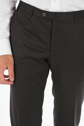 Virgin Wool CERIMONY ACADEMY 3-piece Suit with Satin Peak Lapel