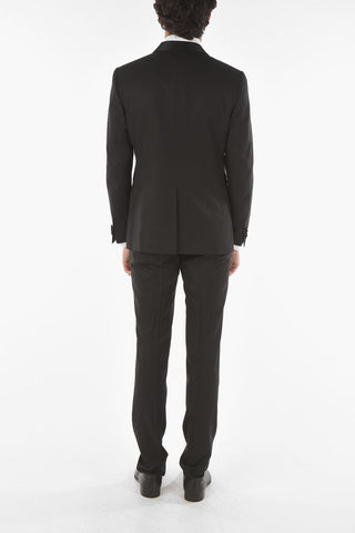 Virgin Wool CERIMONY ACADEMY 3-piece Suit with Satin Shawl Lapel