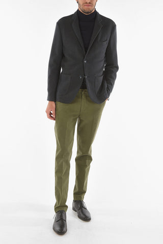 Single-breasted CHELSEA Herringbone Patterned Blazer