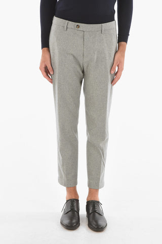 Pantaloni Chino LAB in Lana Vergine Stretch