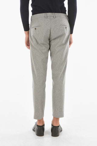 Pantaloni Chino LAB in Lana Vergine Stretch