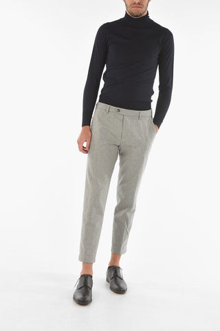 Pantaloni Chino LAB in Lana Vergine Stretch