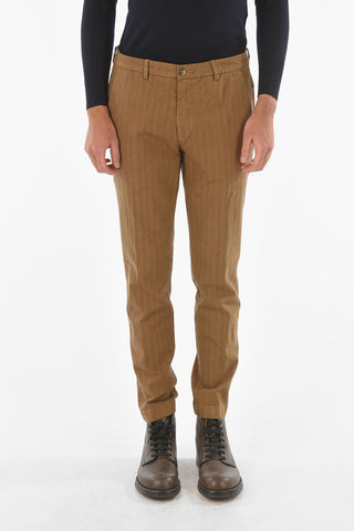 Herringbone Patterned MARAIS Chino Pants